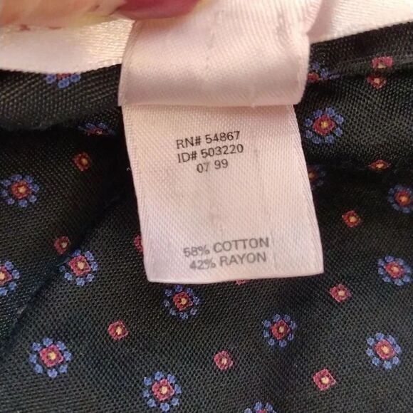 Victoria's Secret VTG 1999 Black Floral Short Robe with Pockets Size XS/ S - Picture 15 of 16